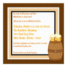 5x5 Oktoberfest Invitation
