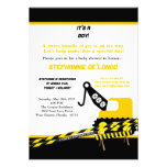 5x7 Construction Boy Shower Invitation
