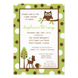 5x7 Forrest Woodland Animal Baby Shower Invitation invitations