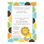 5x7 Jungle King Lion Safari Baby Shower Invitation