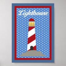 5X7 Lighthouse Nautical Wall Art Posters