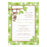 5x7 Monkey Jungle Safari Baby Shower Invitation invitations