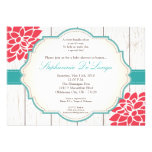 5x7 Pink Flower Floral Baby Shower Invitation