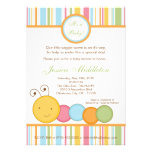 5x7 Spring Caterpillar Worm Baby Shower Invitation