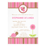 5x7 Spring Lady Bug Snail Baby Shower Invitation invitations