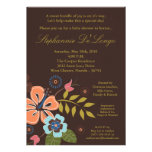 5x7 TropicalHawaiian Flower Baby Shower Invitation invitations