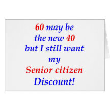 60 Senior Citizen Greeting Card
