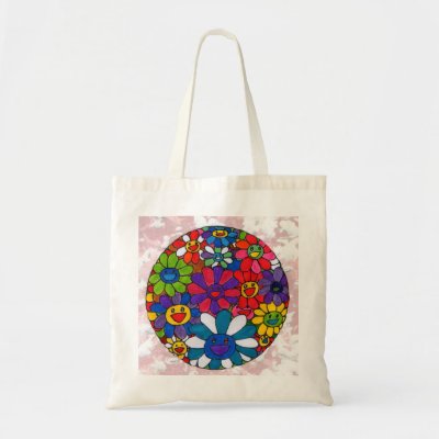 Fashion Hippie on Fun Fun Bag With Vintage 60s Peter Max Style Painting Hippie Flowers