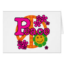 60s Style Peace Card