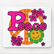 60s Style Peace Mousepad