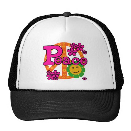 60s Style Peace T-shirts and Gifts Trucker Hats
