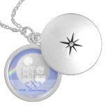 60th Anniversary Diamond Hearts (photo frame) Personalized Necklace
