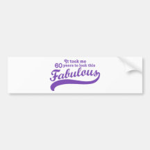 60th Birthday Bumper Stickers