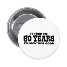60th Birthday Button