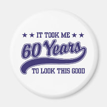 60th Birthday Magnets