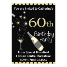 60th Birthday Party Invitation