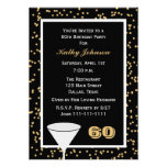 60th Birthday Party Invitation -- 60 and Confetti
