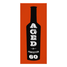 60th Birthday Party Invitation Aged to Perfection