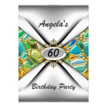 60th birthday party Invitation sixty