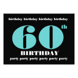 60th Birthday Party Invitation Template
