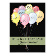 60th Birthday Party Personalised Invitation