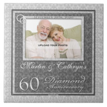 60th Diamond Anniversary Photo Tile