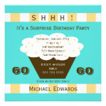 60th Surprise Birthday Party Invitation - Cupcake