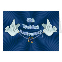 60th Wedding Anniversary Gifts Card
