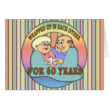 60th Wedding Anniversary Gifts Greeting Card