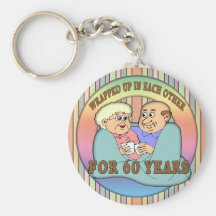 60th Wedding Anniversary Gifts Key Chain