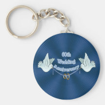 60th Wedding Anniversary Gifts Keychain