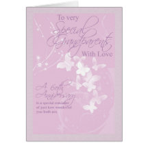 60th Wedding Anniversary Grandparents Greeting Card
