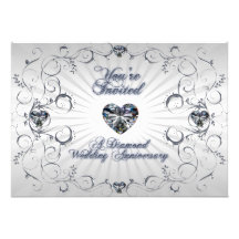 60th Wedding Anniversary Invitation Card