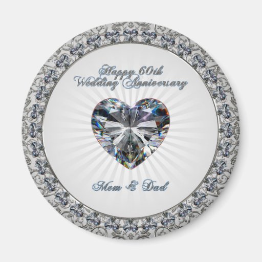 60th Wedding Anniversary Magnet