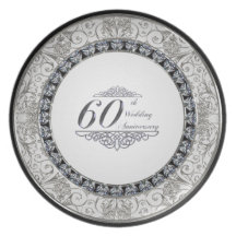 60th Wedding Anniversary Plate