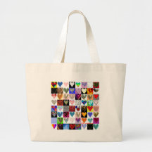 64 Hearts on a Bag