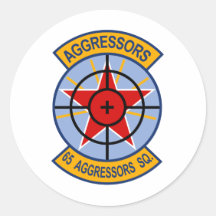 65th Aggressors Squadron Patch Stickers