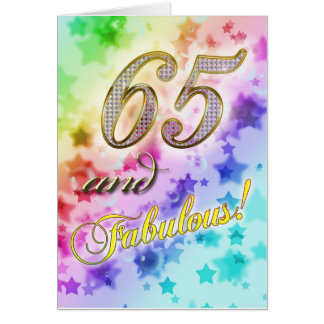 65th Birthday Party Ideas on 65th Birthday For Someone Fabulous Greeting Cards