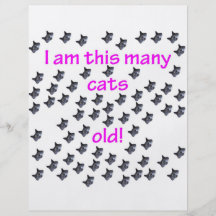 67 Cat Heads Old Personalised Flyer