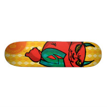 67SOSK8 ARGYLE SERIES DEVIL ORANGE & YELLOW SKATEBOARDS