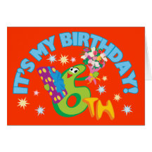 6th Birthday Card
