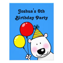6th birthday party personalised personalized announcements