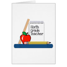 6th Grade Teacher (Notebook) Cards