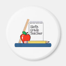 6th Grade Teacher (Notebook) Refrigerator Magnet