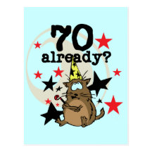 70 Already Birthday Postcard