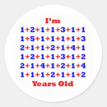 70 Years old! Round Stickers