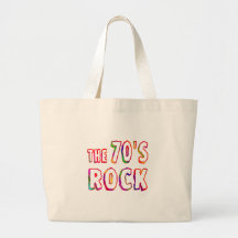 70s Rock Tote Bags