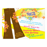 70s Theme Groovy Bell Bottoms 50th Birthday Party Personalised Invitation