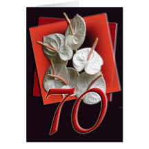 70th Happy Birthday Card