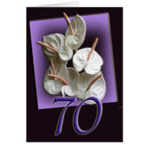 70th Happy Birthday Card